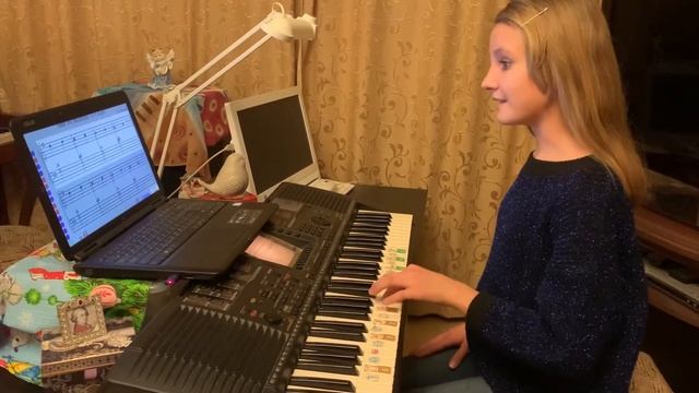 SOFT MOZART Winter Recital 2019-2020 Margarita (10). Моцарт. Тема из вариаций Соль маж по нотам смотреть онлайн