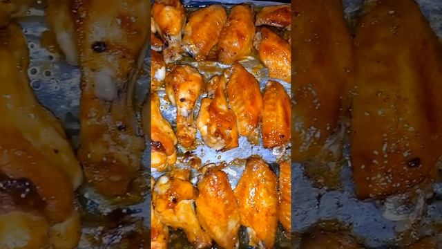 #ужин #оливье #крылышки в соусе Терияки🥤 смотреть онлайн