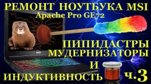 Не простой ремонт ноутбука MSI Apache Pro GE72, экономия на ремонте, пипидастры, мудернизаторы и ...