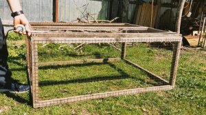 Переносная клетка для цыплят своими руками