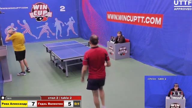Рева Александр 0-3 Гедзь Валентин Турнир Восток 4 WIN CUP 02.11.2020. Прямой эфир. Зал 2. смотреть онлайн