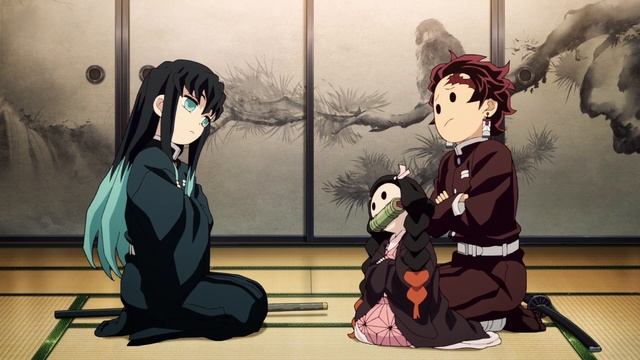 Muichiro and Nezuko Wallpaper Looped смотреть онлайн