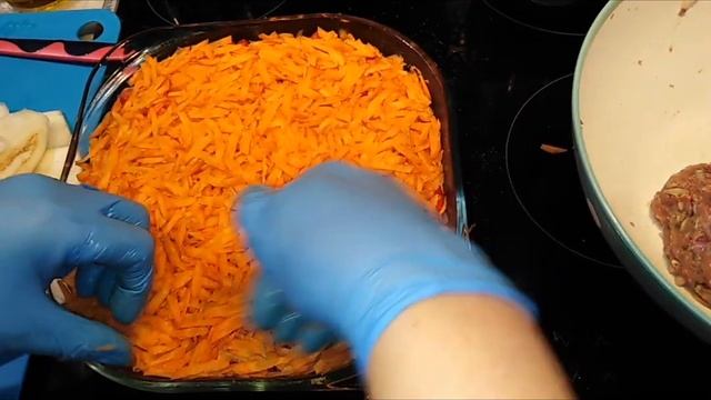 Слоёный Мясо - овощной пирог смотреть онлайн