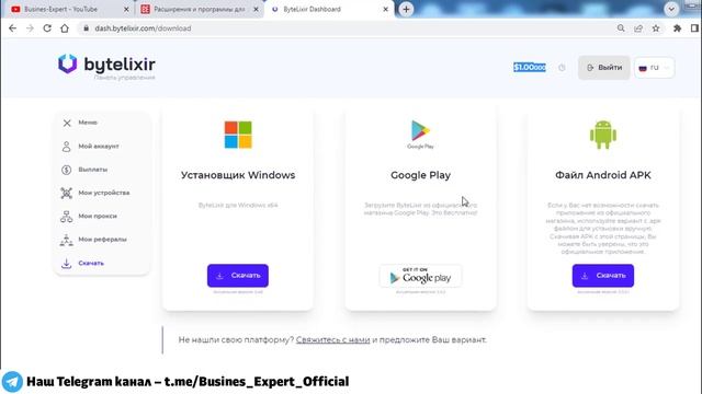 Заработок на автомате в Bytelixir 2025 вывод денег