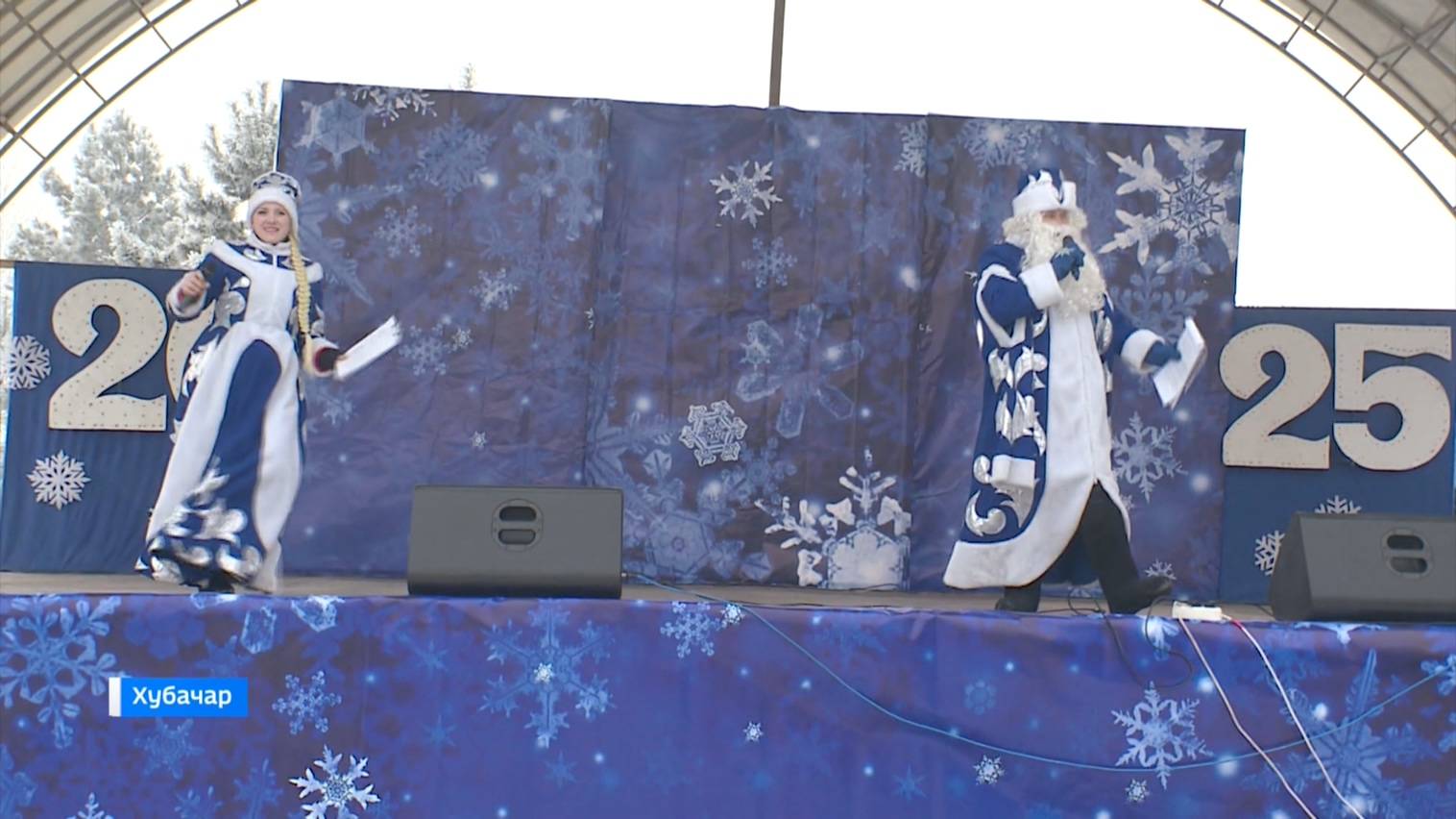 Жители Алтайского района собрались на муниципальную Елку смотреть онлайн