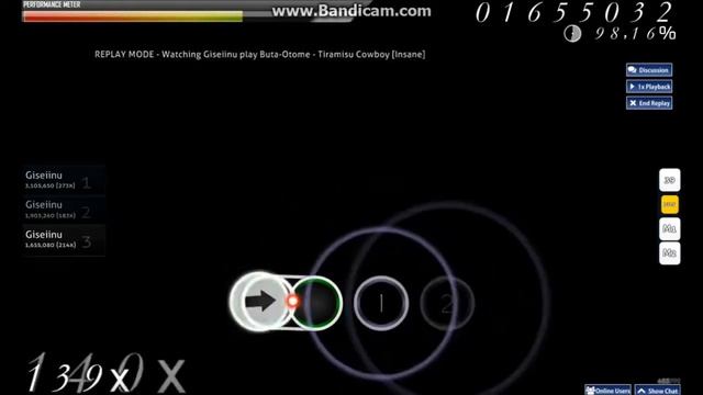 [Osu!] Buta-Otome - Tiramisu Cowboy [Insane]