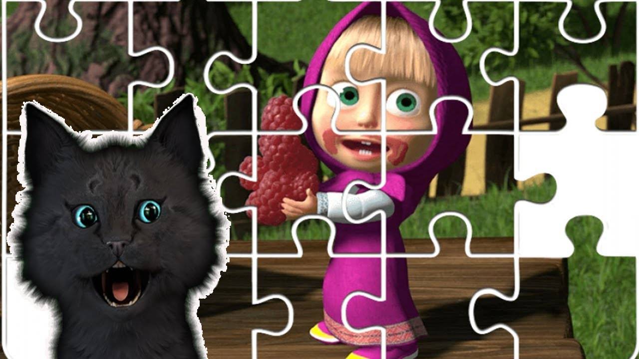 ПАЗЛ Маша и Медведь С ГОВОРЯЩИМ СУПЕР КОТОМ ( ИГРА для ДЕТЕЙ ) #93 смотреть онлайн