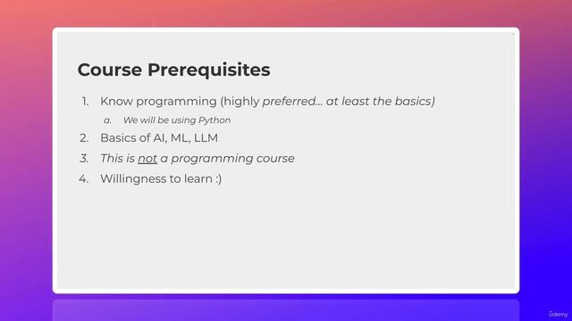 02. Course Prerequisites смотреть онлайн