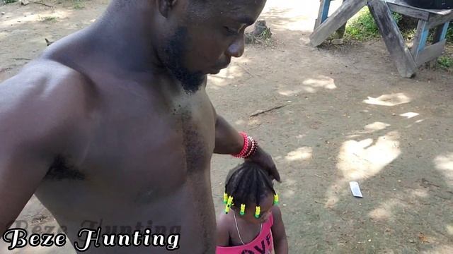 My Daughter Vex With Me Picking Coconut Monkeys Chilling (Beze Hunting)