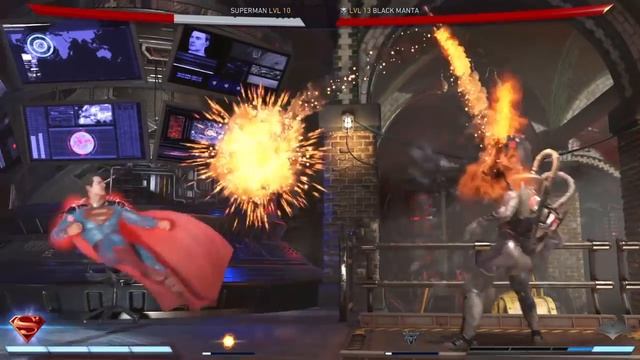 Injustice 2 Super Man vs Black Manta смотреть онлайн