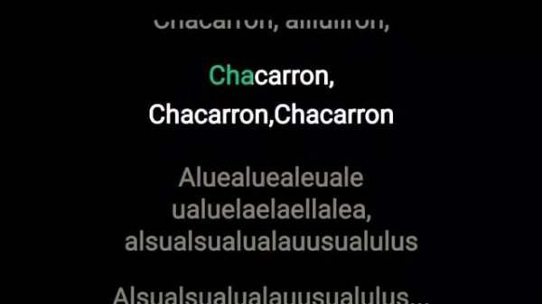 Chacarron Macarron Karaoke Lyric