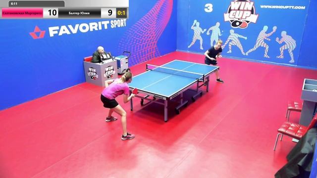 Салтановская Маргарита 1-3 Балтер Юлия Дневной Турнир 3 19.10.2019 Win Cup зал 3 Прямой эфир смотреть онлайн