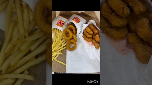 burger king onion rings nuggets and fries combo #shorts смотреть онлайн