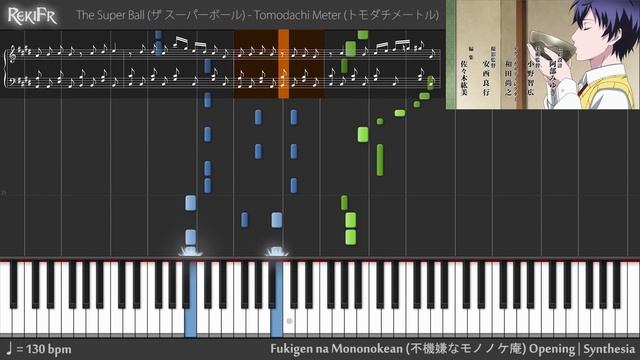 【TV】Fukigen na Mononokean Opening - Tomodachi Meter (Piano) смотреть онлайн