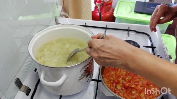 Постные щи с рыбной консервой!