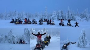 Путешествие гора Ослянка на Снегоходах Aodes Stels Стелс Ставр Yamaha Brp