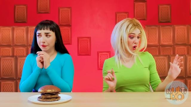 Челлендж. Шоколадная еда vs. Настоящая еда #6 от Multi DO Fun Challenge смотреть онлайн