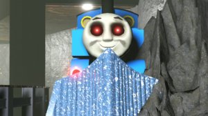 Убегаю от паровозика Томаса!