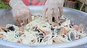 Маринованная Селедка с Уксусом и Луком Очень Вкусная Закуска