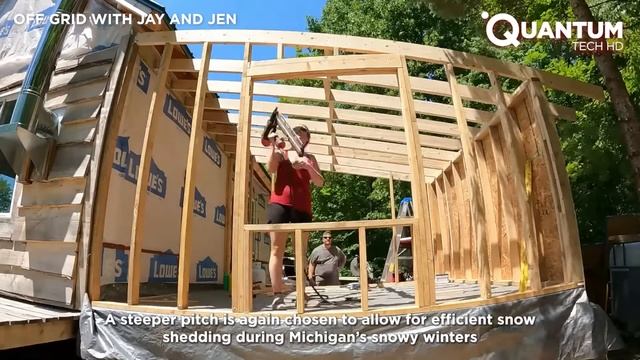 Couple Builds OFF-GRID CABIN in the FOREST смотреть онлайн