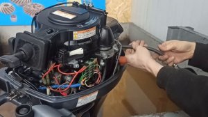 замер компрессии Yamaha 9.9 двухтактный