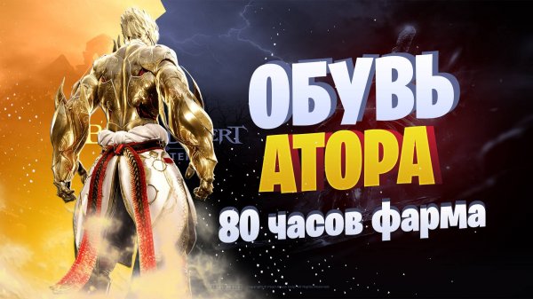 Сделал Обувь АТОРА в Black Desert