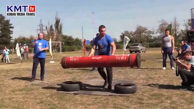 СИЛА КУБАНИ 2019! Сергей Медовник_Подъем бревна смотреть онлайн
