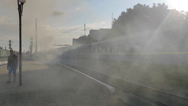 Дал медведя!!! 2ТЭ10Ут-0073 с пасс поездом 134 Николаев-Рахов отправляется со ст. Николаев Пасс смотреть онлайн