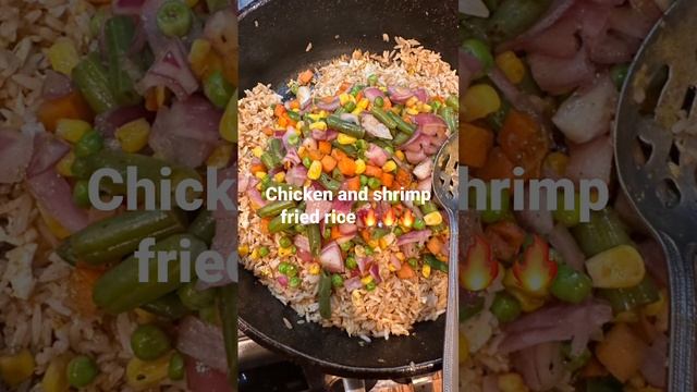 Yummy chicken and shrimp fried rice 🔥🔥#youtubeshorts #reels #shorts #viral #trending #foodlover смотреть онлайн