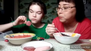 Мукбанг | Борщ | Mukbang Borsch / 묵방 보르쉬