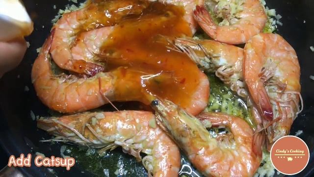 3 mins Cooking! Sriracha Buttered Prawns | Sriracha Buttered Shrimp | Cindy's Cooking смотреть онлайн
