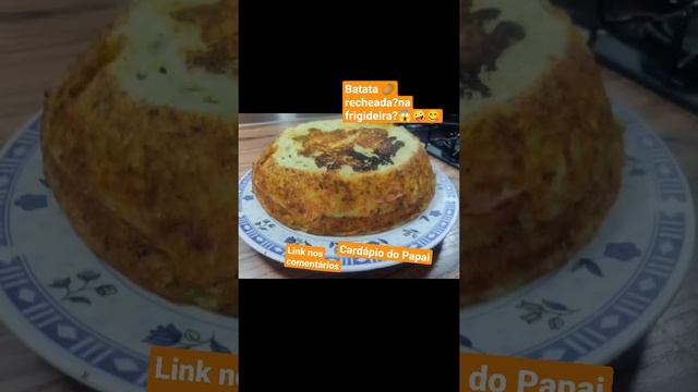 Batata recheada e na frigideira?incrivelmente deliciosa vem ver Cardápio do Papai #receitas #comida смотреть онлайн