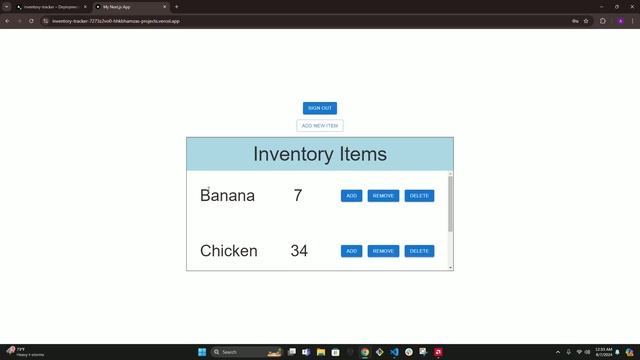 Headstarter Project #2 Demo - Inventory Tracker смотреть онлайн