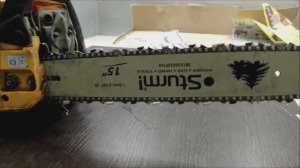 Клинит цепь в шине,-глохнет бензопила, неправильная компоновка пильного гарнитура