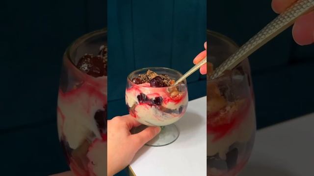 Introducing Our New Amaretti & Mascarpone Black Cherry Trifle #shorts смотреть онлайн