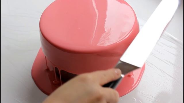 SO BEAUTIFUL pink Mirror glaze CAKE! 😍Очень красивая розовая ЗЕРКАЛЬНАЯ ГЛАЗУРЬ для торта 🧁 смотреть онлайн