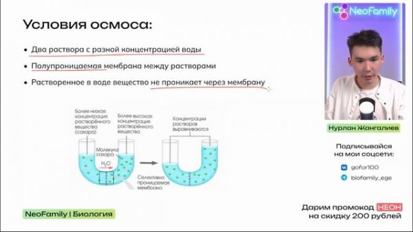 Осмос и растворы за 10 минут | Биология | ЕГЭ-2024