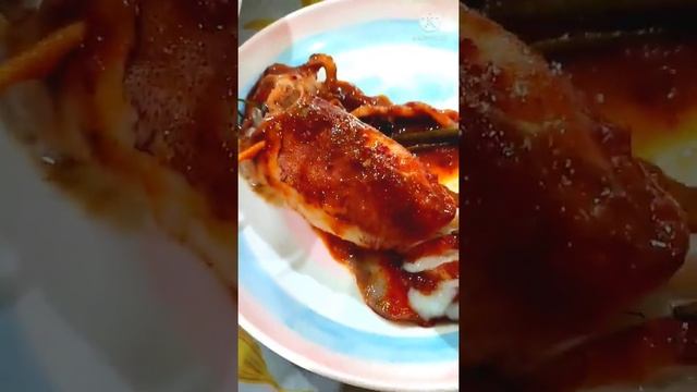 #shorts .. sweet sour grill squid .. Malaysian food смотреть онлайн