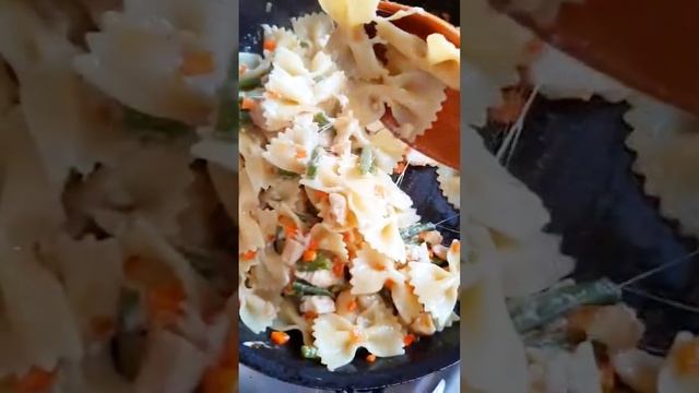 Паста с куриной грудкой и стручковой фасолью смотреть онлайн