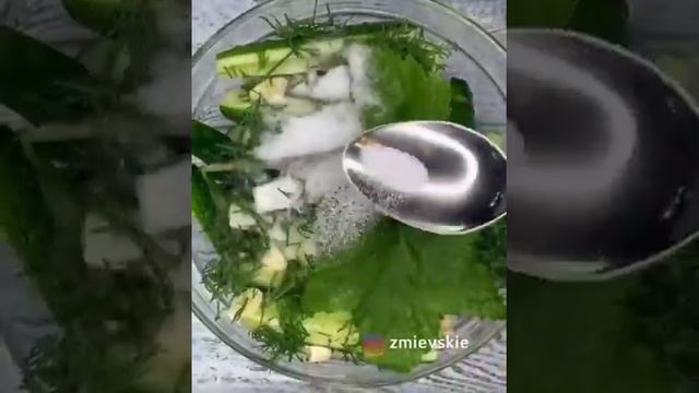 Похрустим?🥗салат с огурцами🥒 смотреть онлайн
