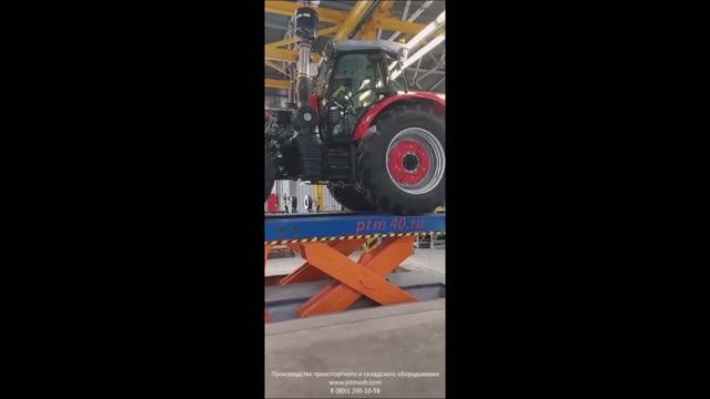 Сборочный подъемник для тракторного завода смотреть онлайн