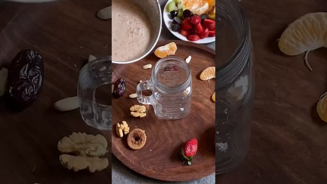 Calorie Dense Breakfast In A Jar 🥤#breakfast #trending #smoothie #bulking #musclemass #overnightoat смотреть онлайн