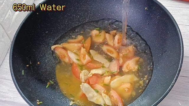 Egg tomato noodles❗ Delicious and easy meal смотреть онлайн