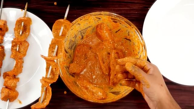 Tandoori Soya Chaap Tikka - Chap Sticks Street Style Recipe - CookingShooking смотреть онлайн