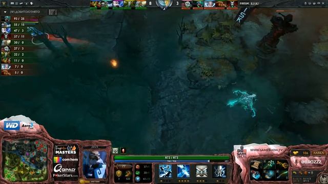 Fragbite masters Quali#3: Dota 2 - TTD v2.0 vs Risk! смотреть онлайн
