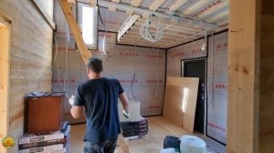 Отделка деревянного дома, обшивка стен гипсокартоном в Сыктывкаре  Компания Центр Домостроения