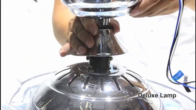 how to assemble install crystal Retractable Blades LED chandelier ceiling fans 6 смотреть онлайн