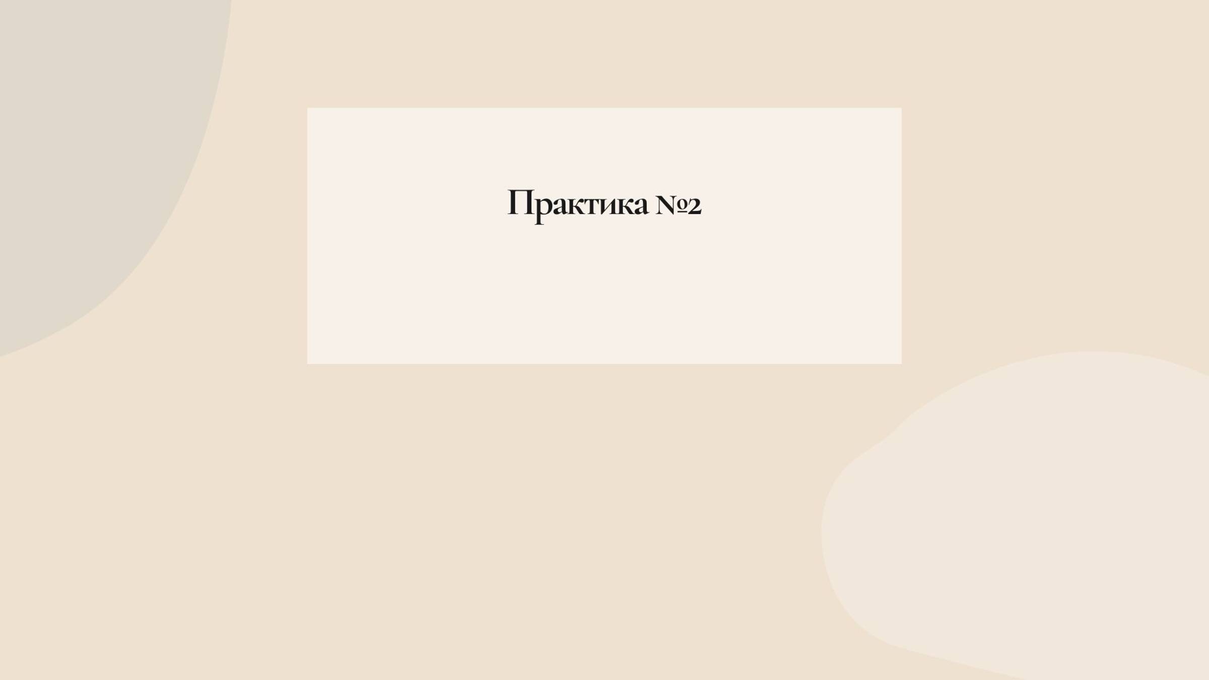 Практика №2