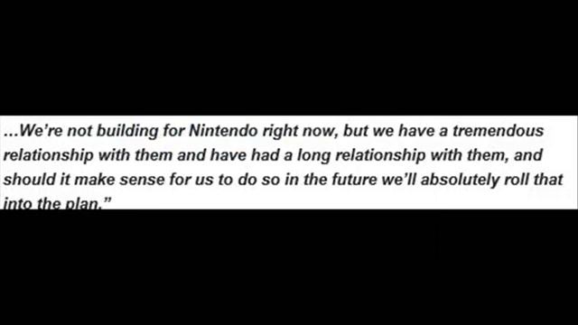 EA has what kind of relationship with Nintendo? смотреть онлайн
