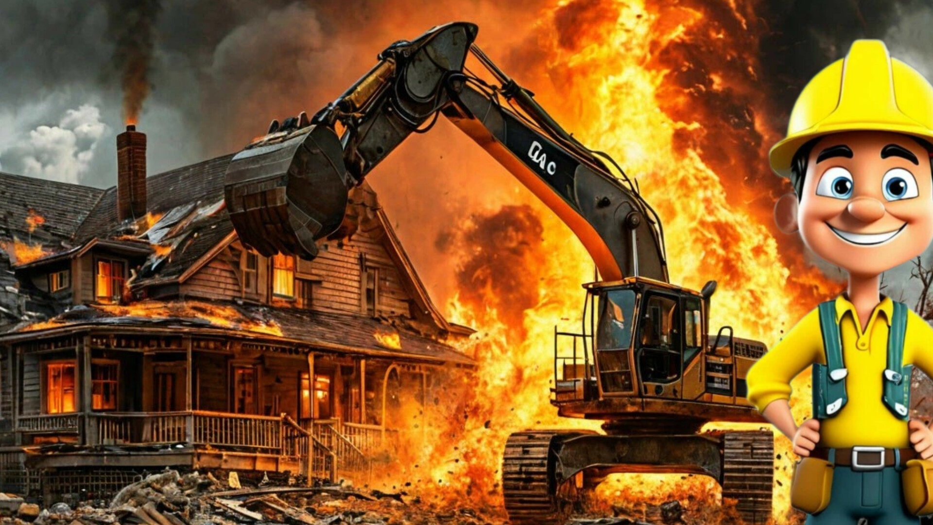 ЭКСКАВАТОР-РАЗРУШИТЕЛЬ | Познавательное видео про машинки для детей смотреть онлайн